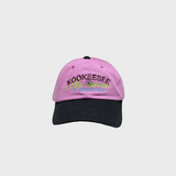 two tone vintage washing ball cap (Pink/Black)
