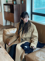 Rio three-button classic long coat