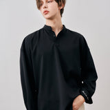 オーバーフィットプルオーバーシャツ/Overfit Pullover Shirts S58 Black