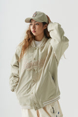 ロゴバーシティジャケット/BSR2223FWJK021 LOGO VARSITY JACKET CREAM BEIGE