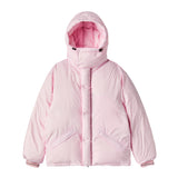 オーバーフィットフードダックダウン/OVERFIT HOOD DUCK DOWN-PINK