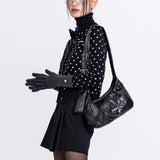 PADDING EYELET CROSS BAG