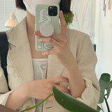 グリーンビッグロゴアイフォンケース/green big logo case