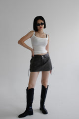 コルセットクラックスカート / Corset Crack Skirt (2color)
