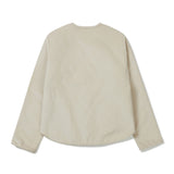 Quilting Corduroy Jacket [BEIGE] (6618908754038)