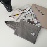  Oxford simple line strap pouch - dim gray