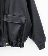 ウールレザージャンパー / Wool leather jumper (2color)