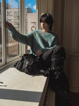 Vモヘアブラシニット(3color)