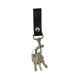 LOGO-EMBOSSED LEATHER KEY FOB