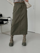 リーフ コットン ロングスカート / no.6181 Leaf Cotton Long Skirt (3color)