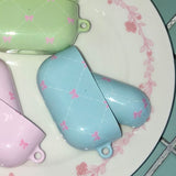 ビンテージリボンエアポッズケース / vintage ribbon airpods case (blue)