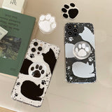 Shawdow Cat White Phone Case 