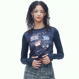 ミュージックウォーマー グラフィック クロップ Tシャツ / MUSIC WARMER GRAPHIC CROP T