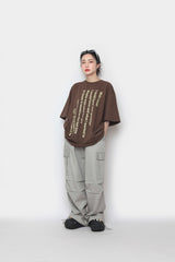 ウィッシュレタリングオーバー半袖Tシャツ / Wish Lettering Over Short Sleeve T-shirt