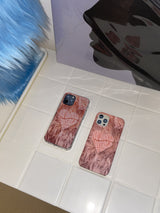 ピンクファーフォンケース(ハード)/PINK FUR PHONE CASE (HARD)
