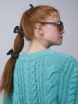 RIBBON SCRUNCHIE, CHECK