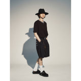 ハーフバンディングバミューダパンツ / HALF BANDING BERMUDA PANTS_BK