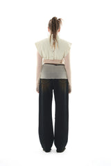 キルティングクロップベスト/QUILTING CROPPED VEST