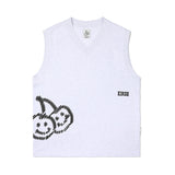 キルシードゥードゥルチェリーベスト／DOODLE CHERRY VEST [LIGHT GRAY] (6697592389750)