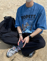 ネイビーポパイ半袖Tシャツ