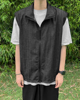 ハイネックデニムベスト / High neck denim vest