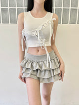 カンカンコットンミニスカートパンツ / 925. Cancan cotton mini sk-pt (3color)