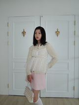 SHASHA TULLE BUSTIER TOP _WHITE