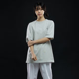 オーバーフィットマシュマロポイントショートスリーブT/OVERFIT MARSHMALLOW POINT SHORT-SLEEVED T-LIGHT GRAY