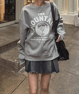 (UNISEX)ヘビーマウンテンラウンドスエットシャツ