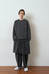 SOLAR PIGMENT BALLOON SWEAT PANTS (Charcoal) / ソーラーピグメントバルーンスウェットパンツ