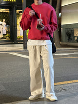 ロイドダブルサイドマルチファンクションオーバーサイズフィットスウェットシャツ / Lloyd's double sided multifunctional oversized fit sweatshirt (12 colors)