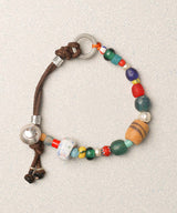 マウイレザーブレスレット / MAUI LEATHER BRACELET-BROWN : ARCHIVE-005