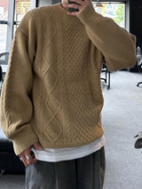 ルーズフィットパターンニット