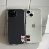 Black - Muffler Somecat Couple Phone Case