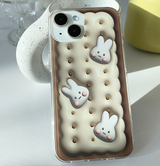 チョコレートバニークッキークリームバニー携帯ケース