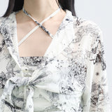 (Set) Heran Paisley Blouse + Top