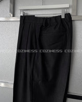 CRファインフェイクデニムワイドスラックス