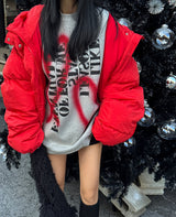 [UNISEX] Hooded oversized fit wellon padded coat