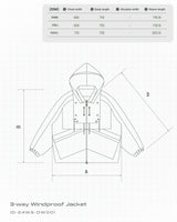 3WAY防風ジャケット