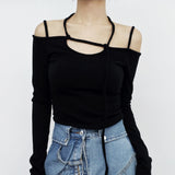 [NONCODE] Lamir Strap Off T-shirt
