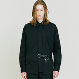 Front Layering Shirt black (6683705933942)