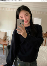 Basic Autumn Round Knit (10color)