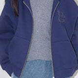 VOLUME HOOD ZIPUP_NAVY