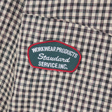 Bluesf Waffle Checkered Oversized Fit Shirt - BEIGE & BLACK