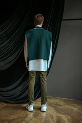 スクエアラムウールベスト / Square Lambs Wool Vest (4445006495862)
