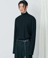 ハリスシルキータートルネックロングスリーブ / harris silky turtle neck long sleeve black