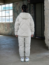 CORDURRA NYLON MIX HOODED DOWN PUFFER