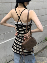 オンディビンテージレザーミニバックパック / Ondi Vintage Leather Mini Backpack