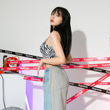 ゼブラクロップノースリーブ / TOP(8983) Zebra Crop Sleeveless
