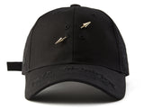 LOVE SACRIFICE ball cap_Black/Gold (6583123607670)